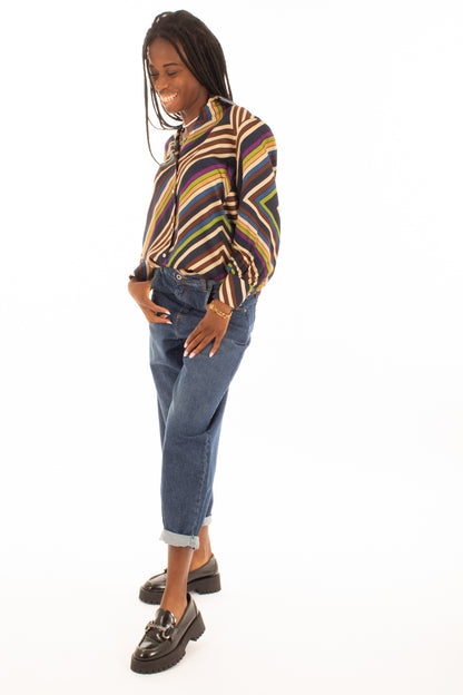 Camicia rigata Dixie -Multicolor