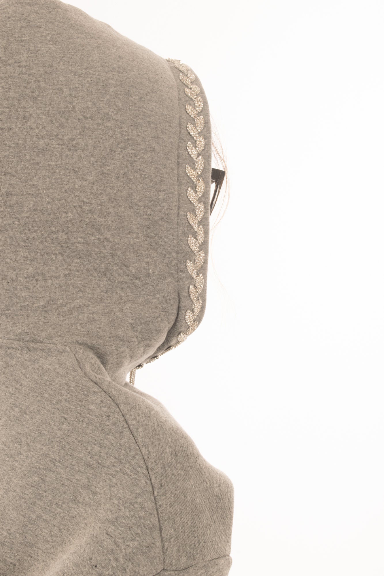 Felpa da donna con swarovski Dixie - Grigio