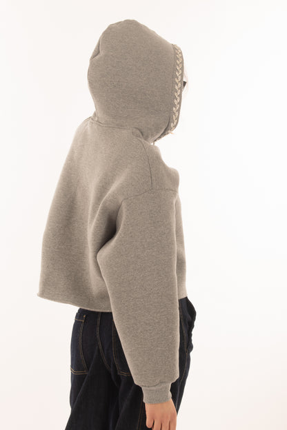 Felpa da donna con swarovski Dixie - Grigio