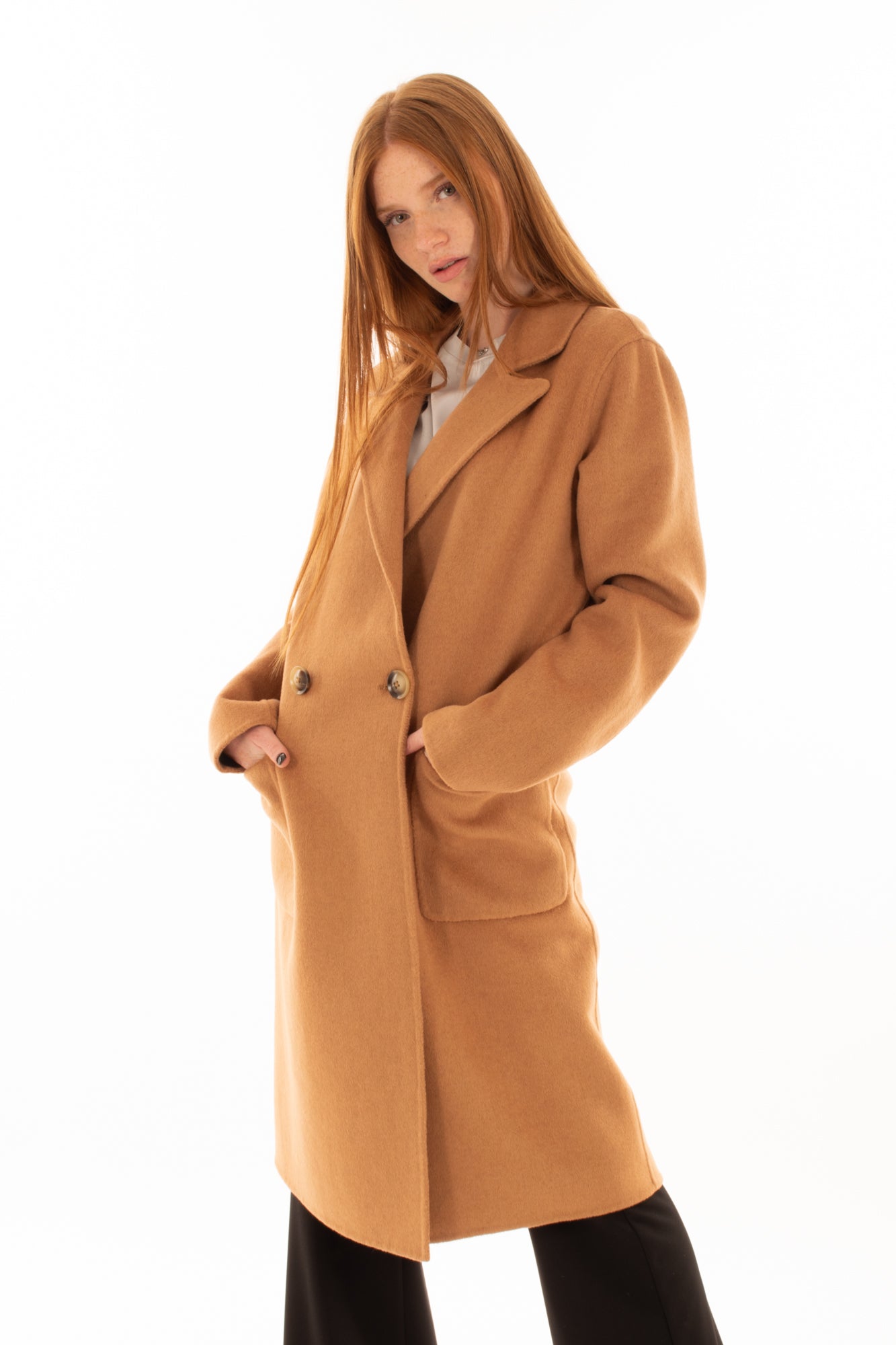 Cappotto lungo Dixie- Cammello