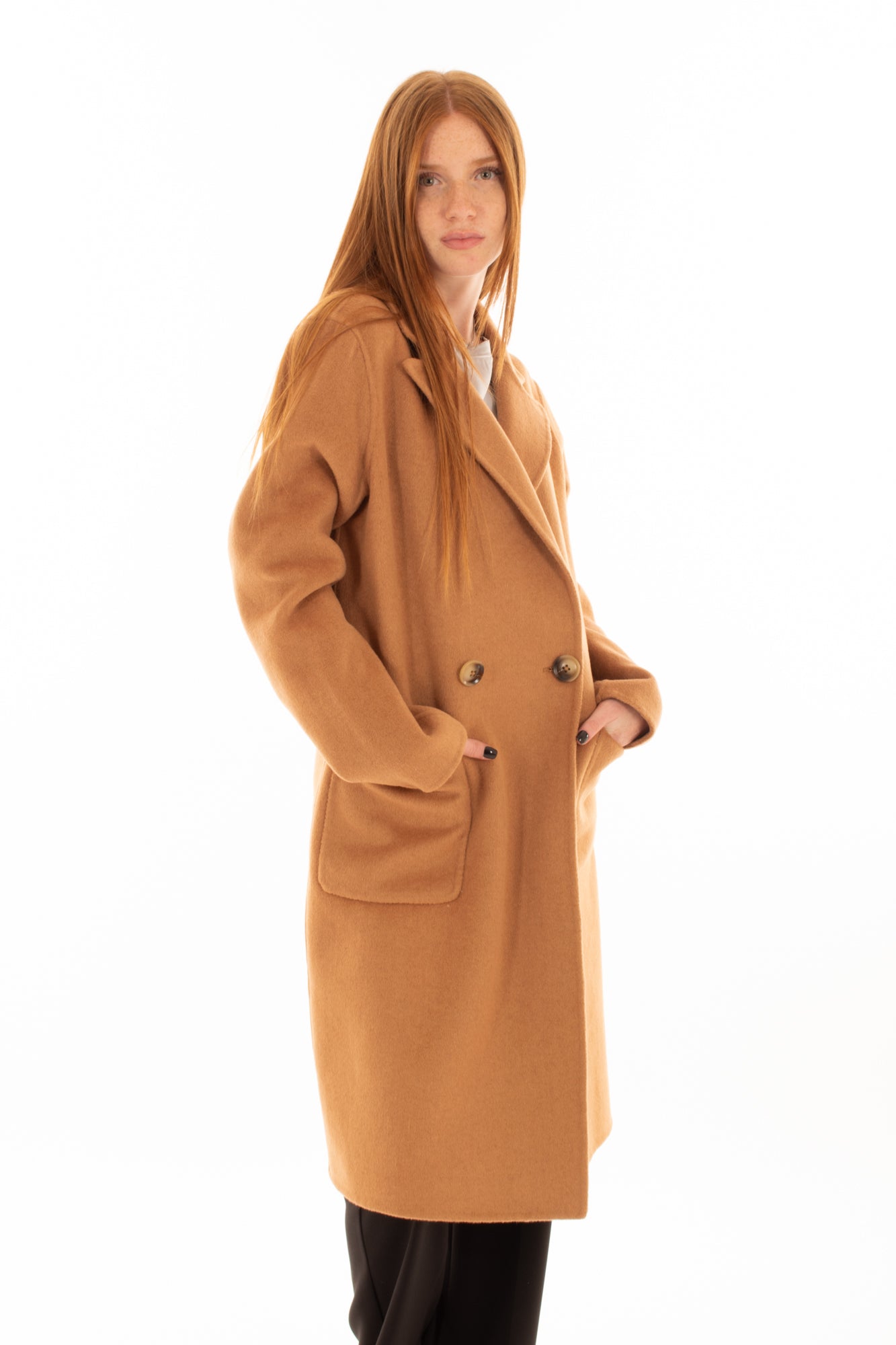Cappotto lungo Dixie- Cammello