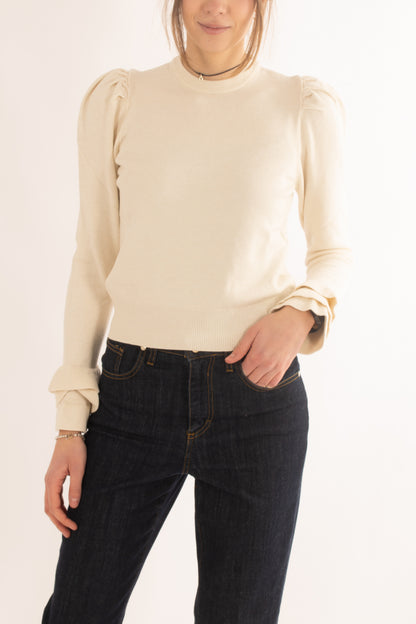 Maglia con voilà da Donna Dixie - Avorio