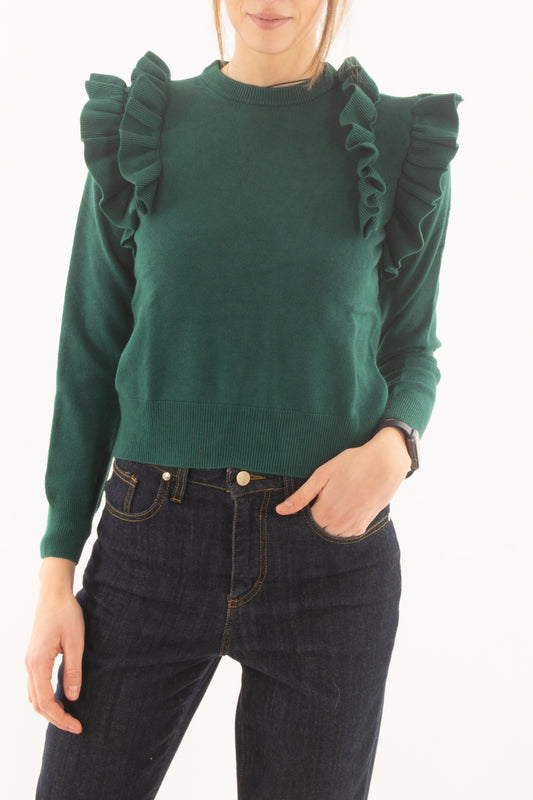 Maglia con voila da Donna - Verde