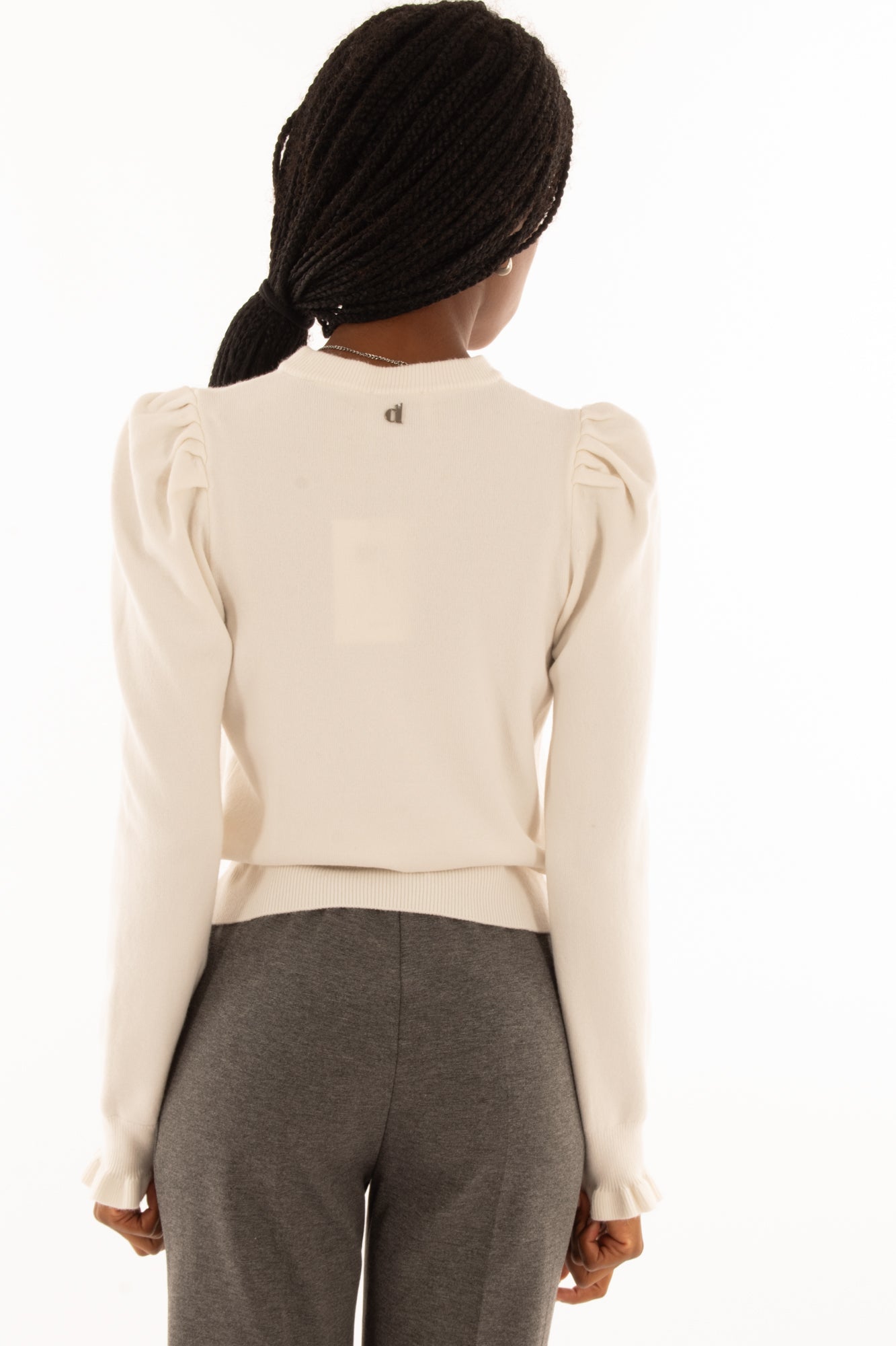 Maglione con panda Dixie - Latte