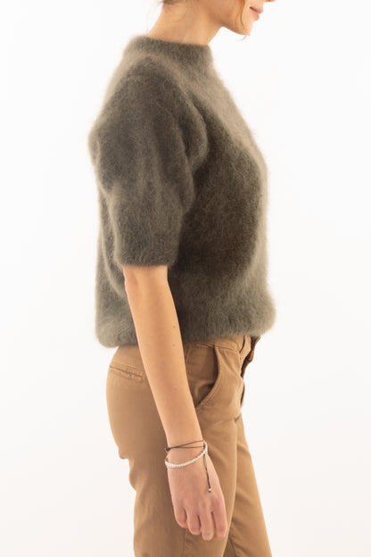 Maglione kid mohair Dixie - Verde