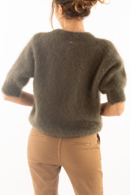 Maglione kid mohair Dixie - Verde