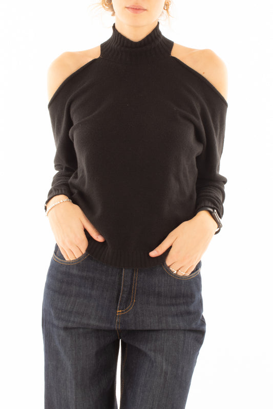 Maglione con buchi Dixie - Nero