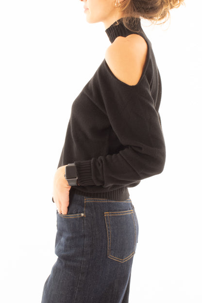 Maglione con buchi Dixie - Nero