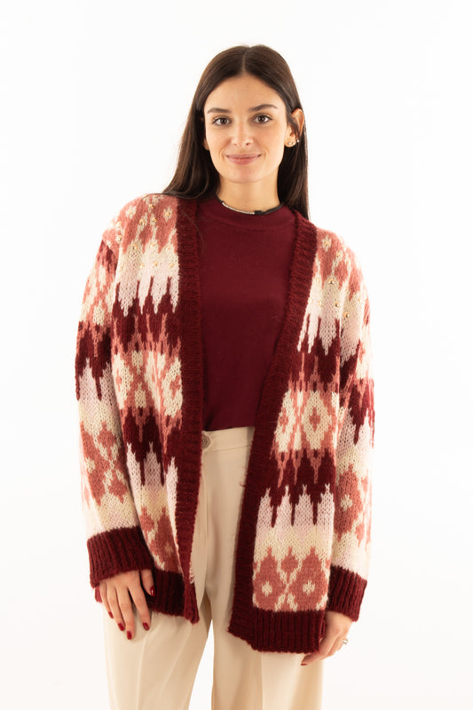 Crdigan fantasia Dixie - Rosa