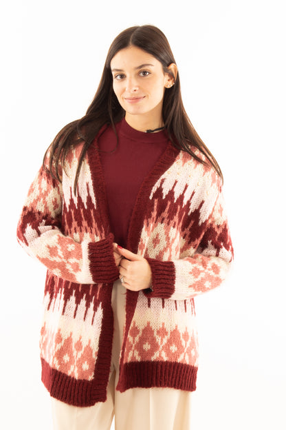 Crdigan fantasia Dixie - Rosa