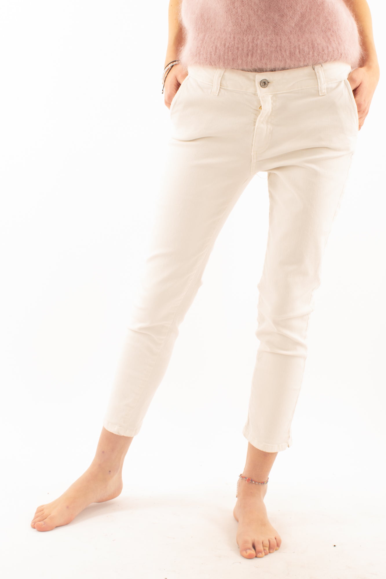 Pantalone chinos Dixie - Panna