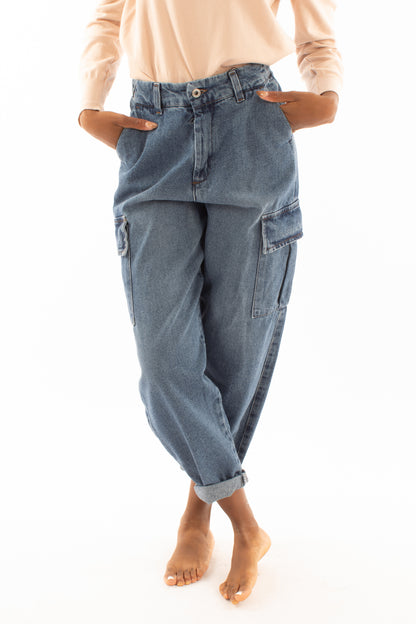 Jeans con tasconi Dixie - Denim