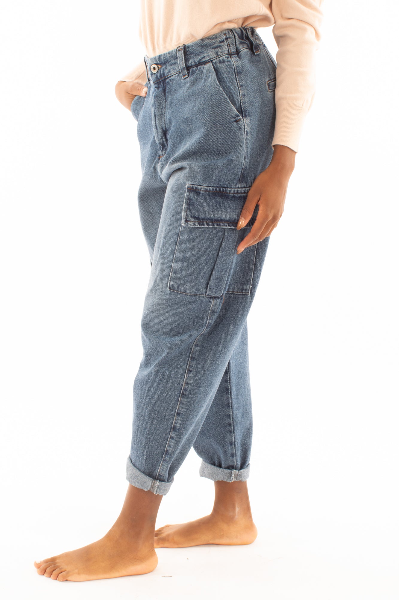 Jeans con tasconi Dixie - Denim