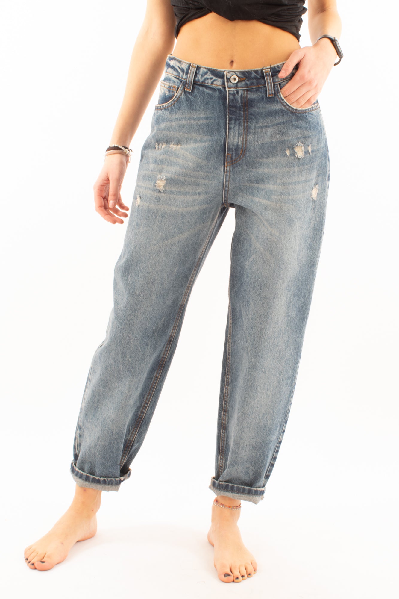 Jeans con graffi Dixie - Denim