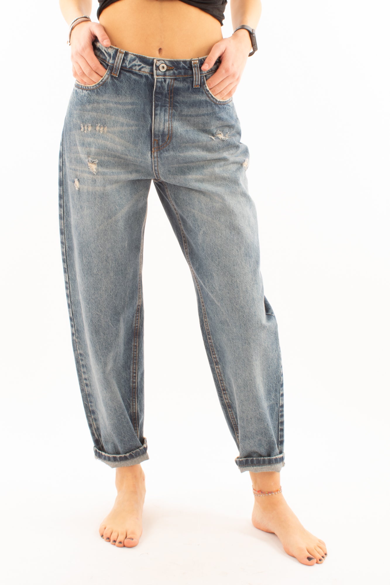 Jeans con graffi Dixie - Denim