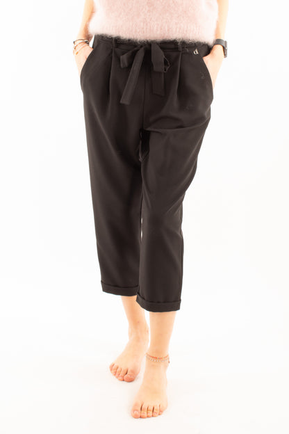 Pantalone con con fiocco Dixie - Nero