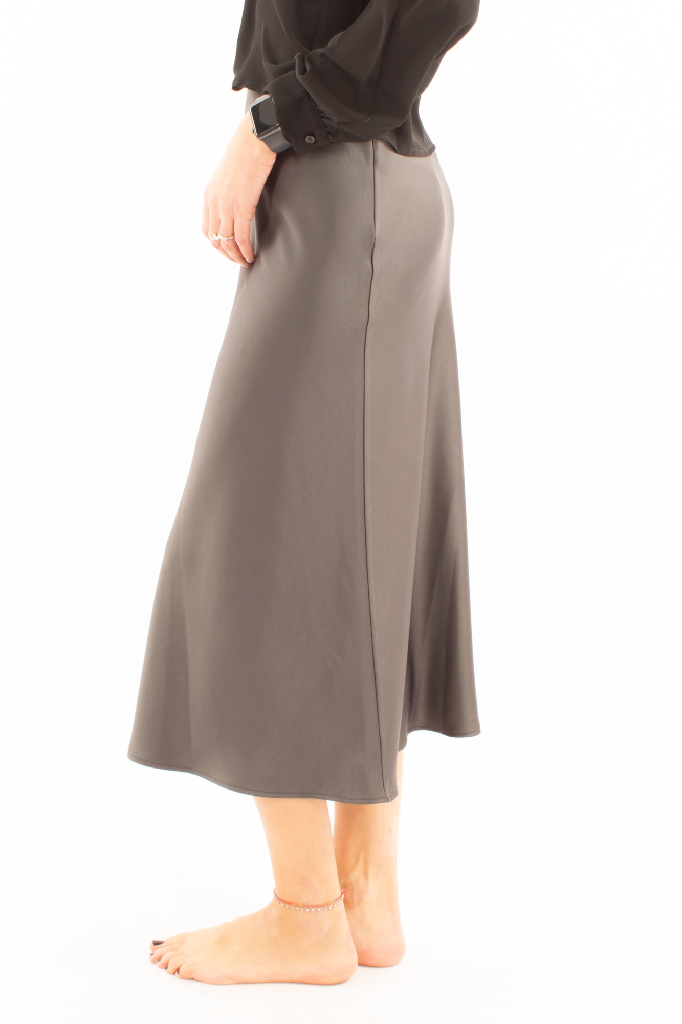 Gonna satin Imperial - Piombo