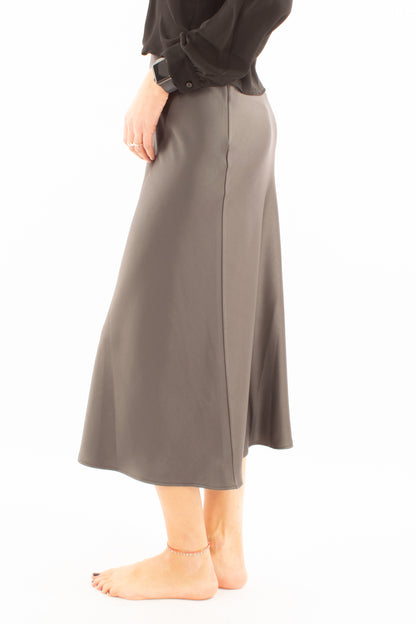 Gonna satin Imperial - Piombo