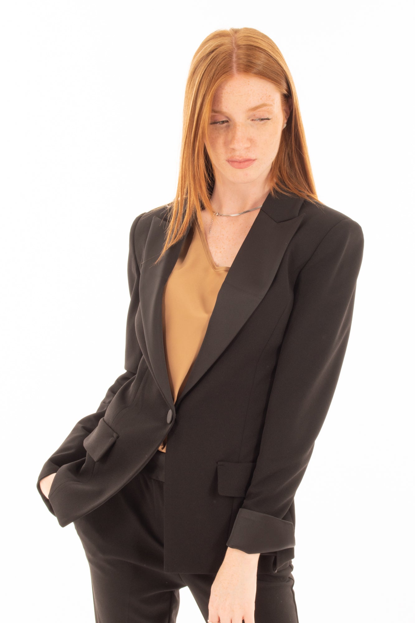 Giacca con risvolto Imperial- Nero