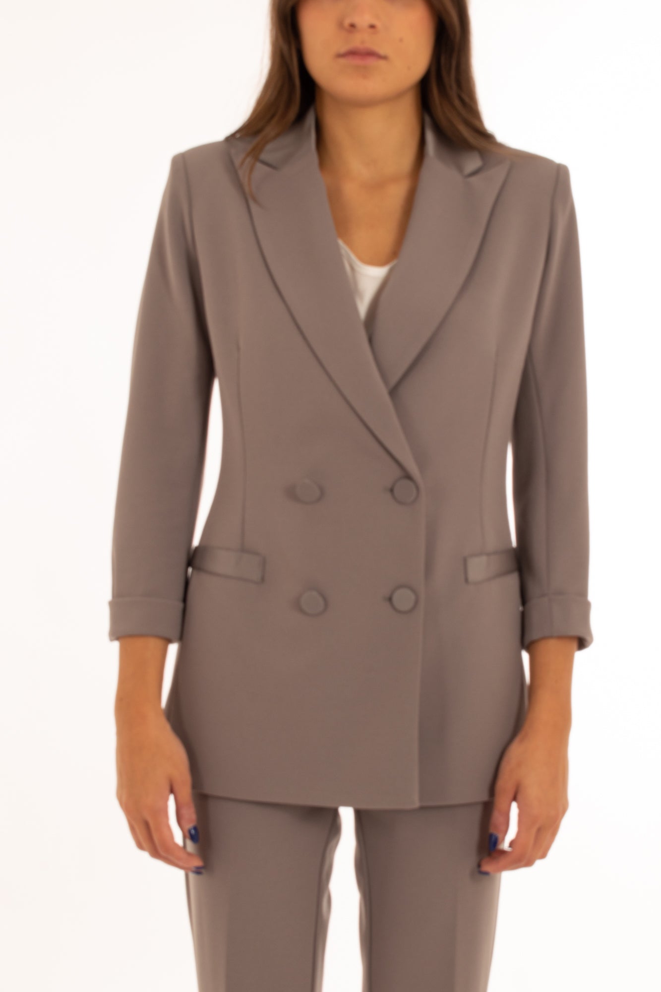 Giacca doppio petto Imperial- Perla