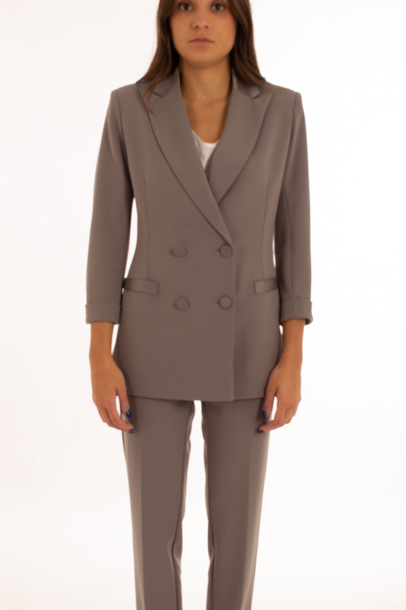 Giacca doppio petto Imperial- Perla