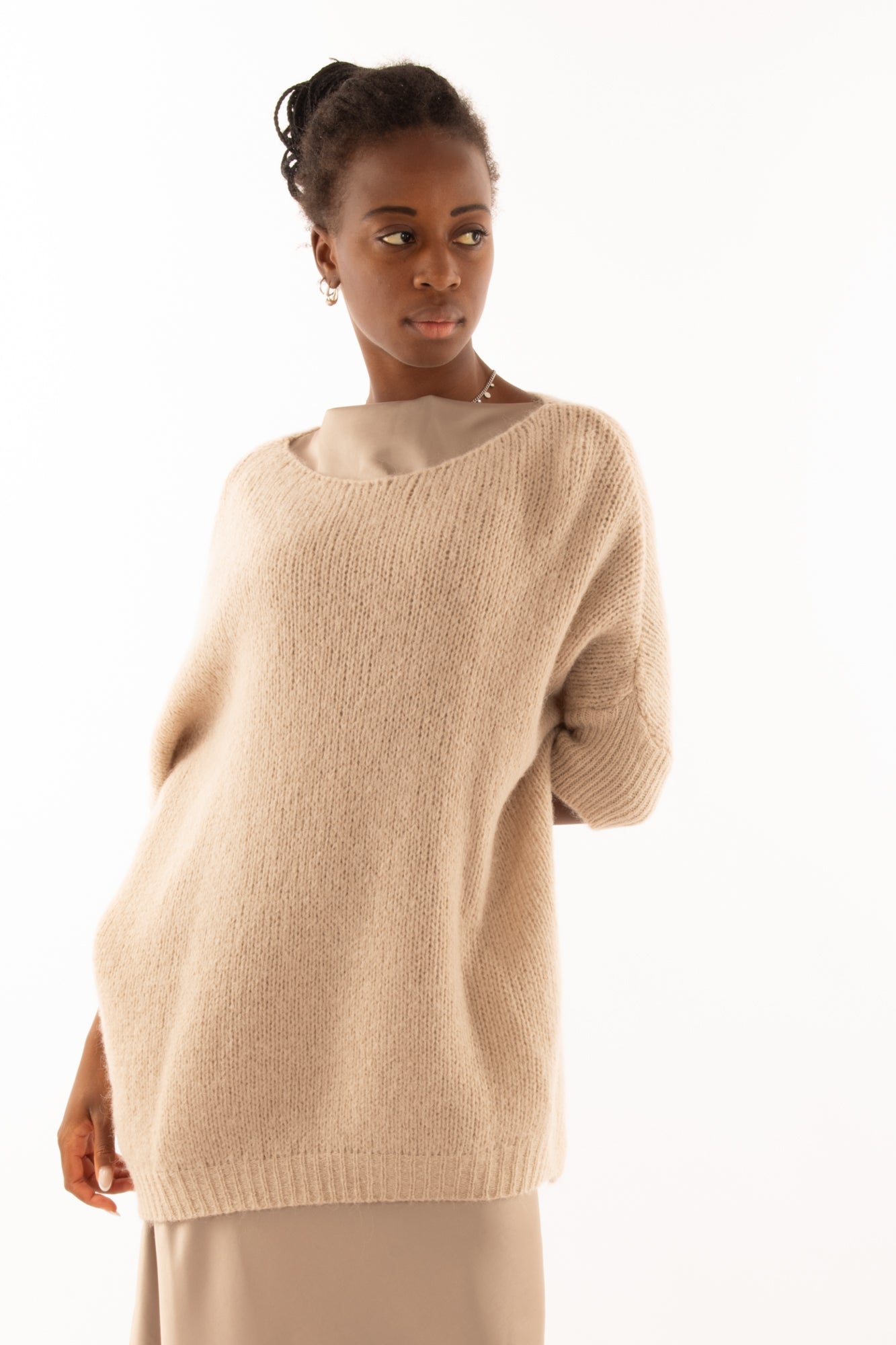 Maglione lungo Imperial - beige