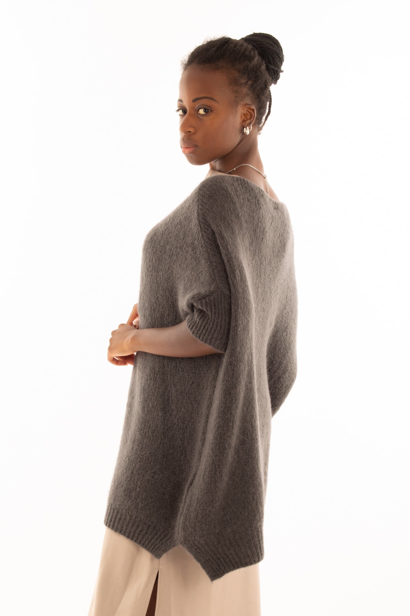 Maglione lungo Imperial -Piombo