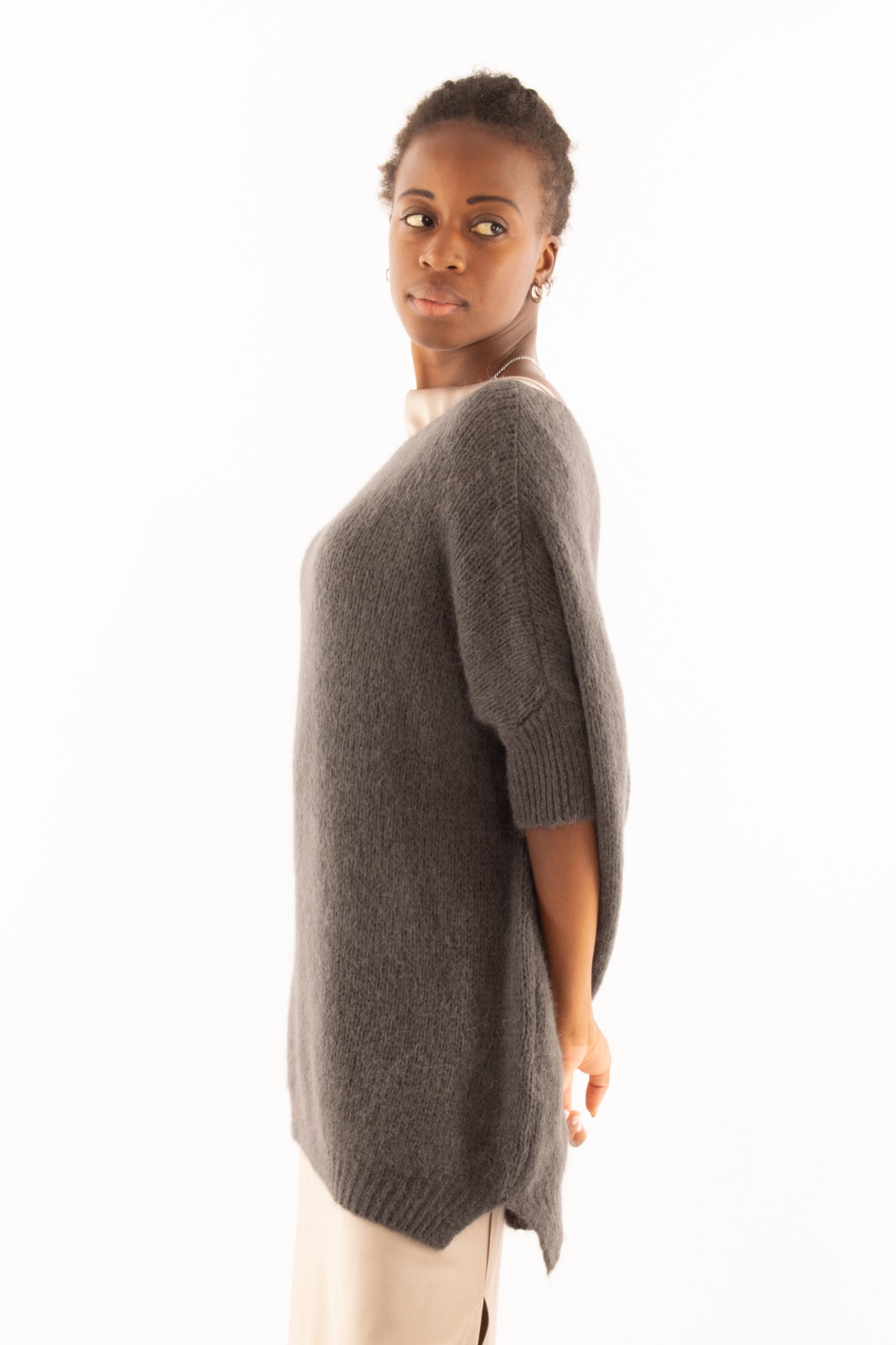 Maglione lungo Imperial -Piombo