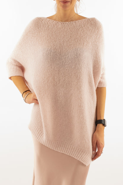 Maglione lungo Imperial - Rosa chiaro