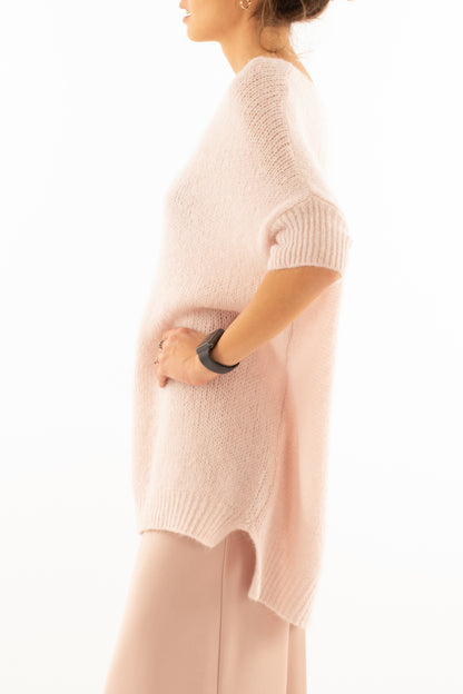 Maglione lungo Imperial - Rosa chiaro