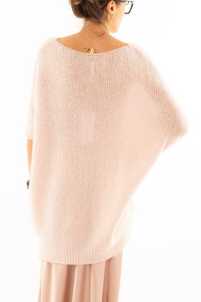 Maglione lungo Imperial - Rosa chiaro