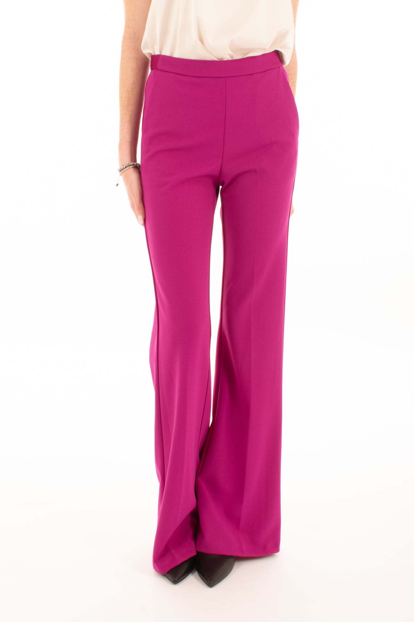 Pantalone zampa Imperial - Magenta