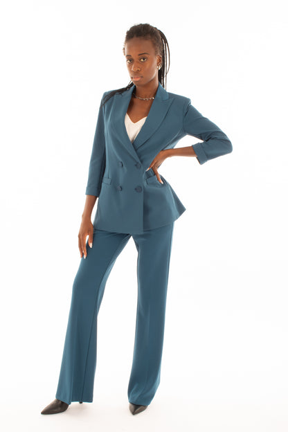 Pantalone zampa Imperial - Blu stellar