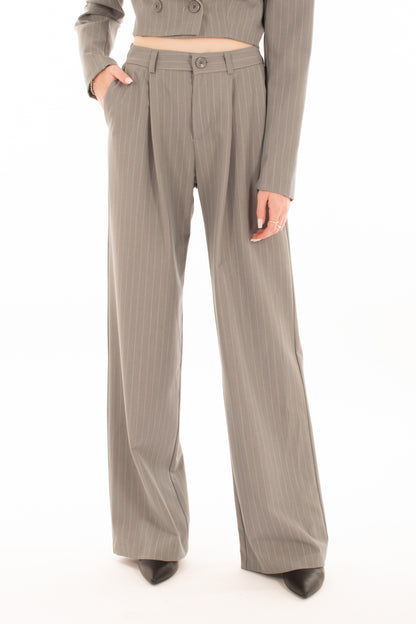 Pantalone gessato Imperial - Grigio