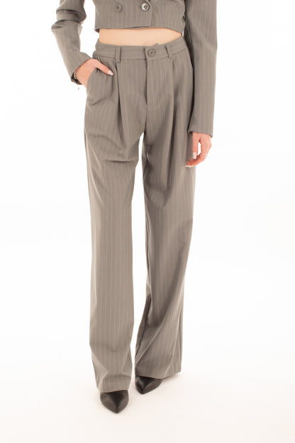 Pantalone gessato Imperial - Grigio