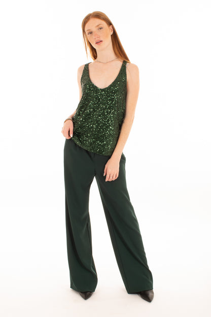 Canottiera con pailletes Imperial - Bottiglia