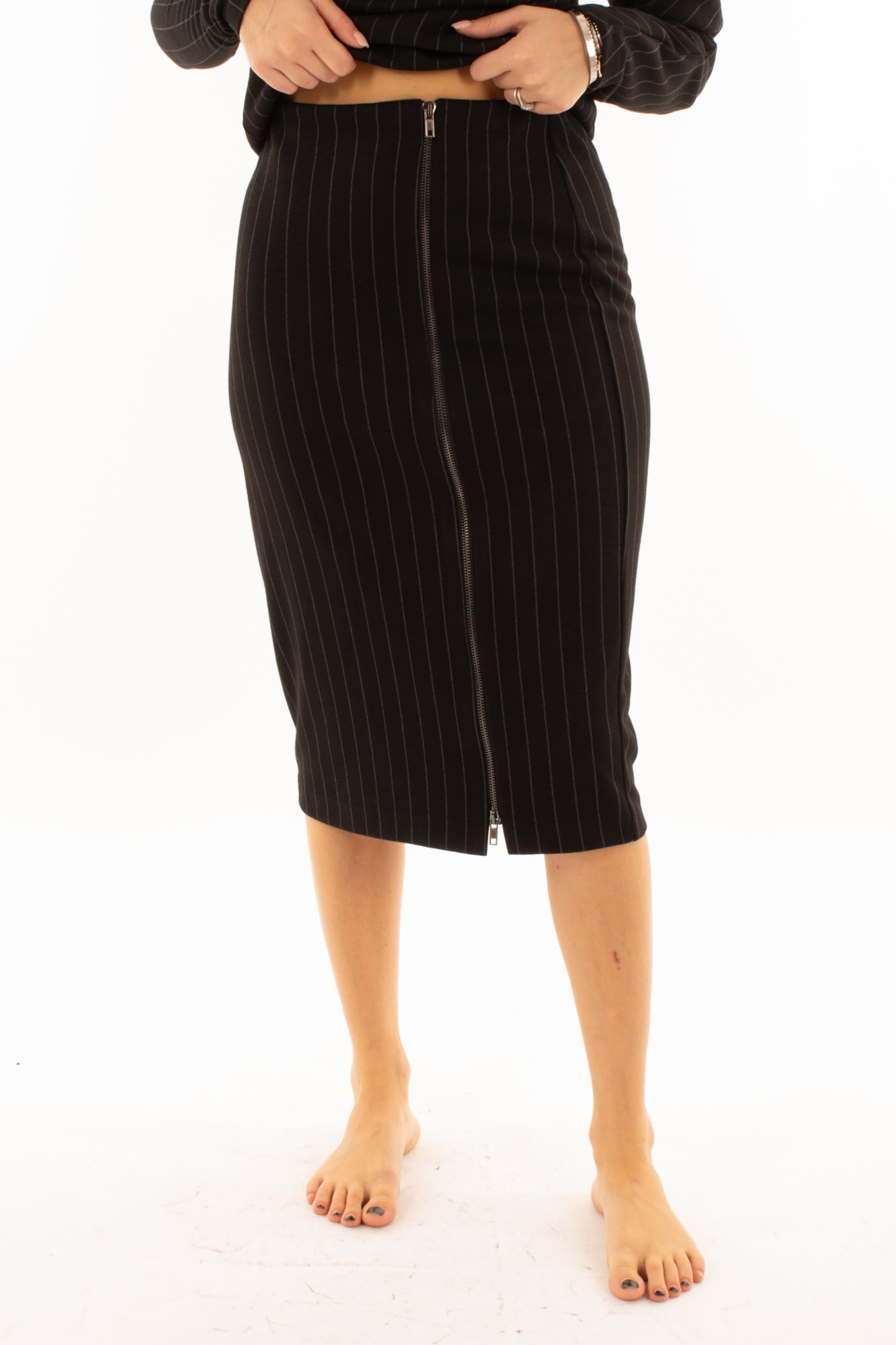 Gonna 3/4 con zip King kong - Nero