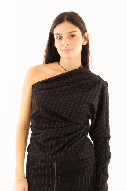 Maglia monospalla King kong- Nero