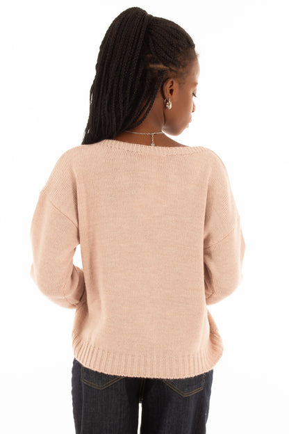 Maglione con stelle King kong - Cipria