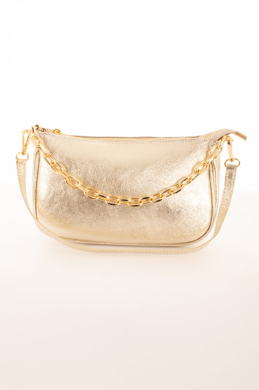 Borsa doppia catena Metto - Oro