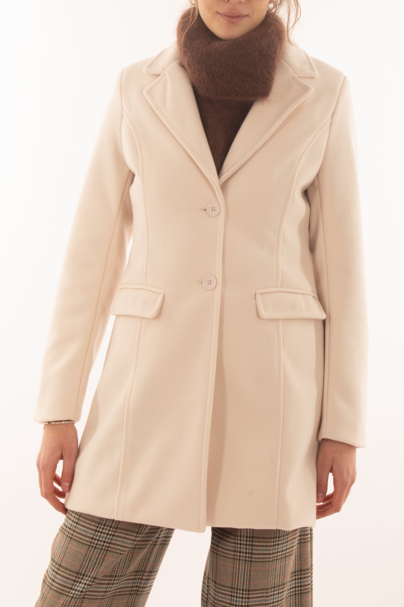 Cappotto corto Miamata - Crema