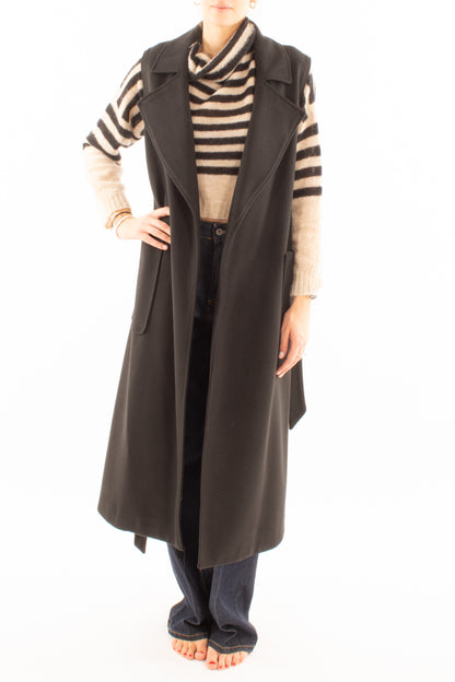 Cappotto senza maniche Miamata - Nero