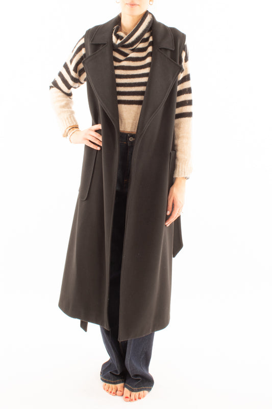 Cappotto senza maniche Miamata - Nero