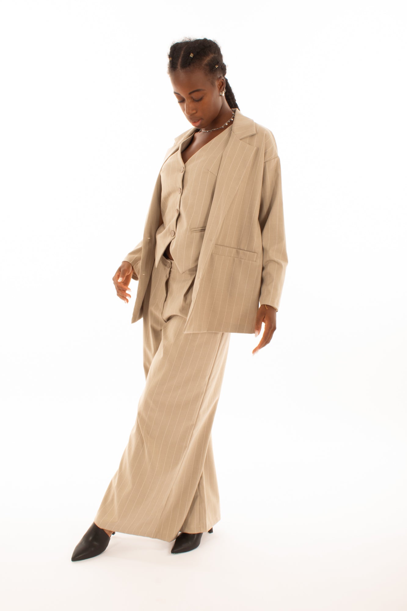 Giacca over gessata Articolo mi1828