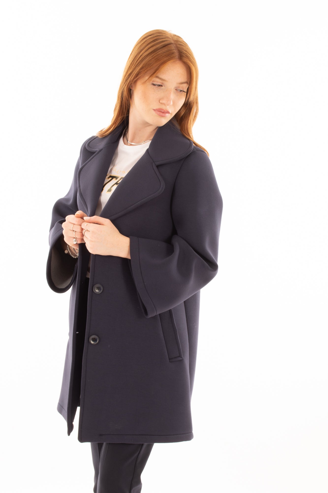 Giaccone 3/4 neoprene Miamata - Blu