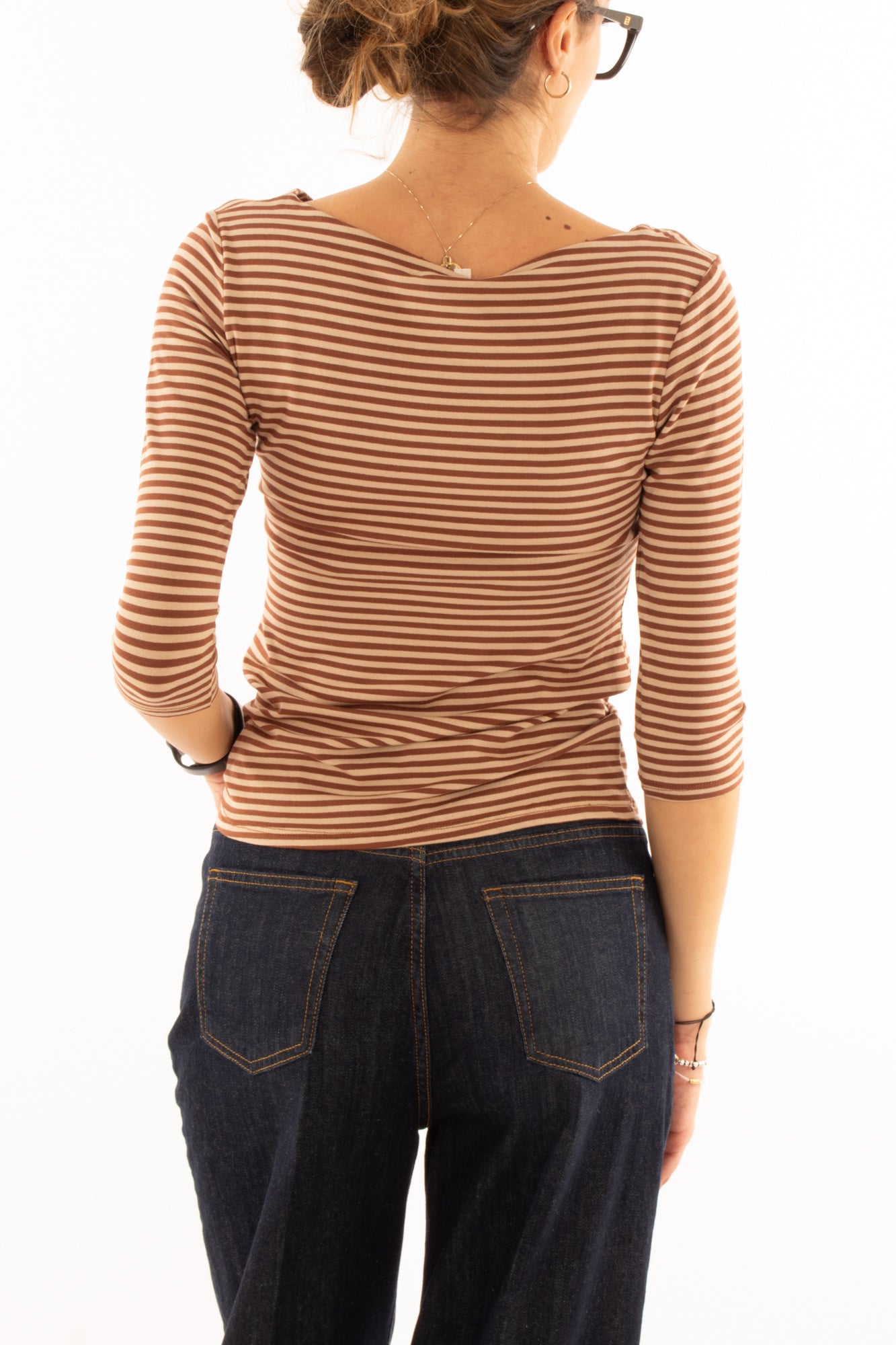 Maglia rigata Miamata - Moro