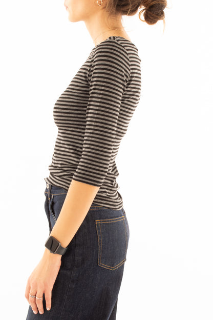 Maglia rigata Miamata - Nero