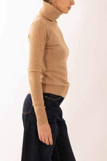 Maglione dolcevita Miamata - Burro