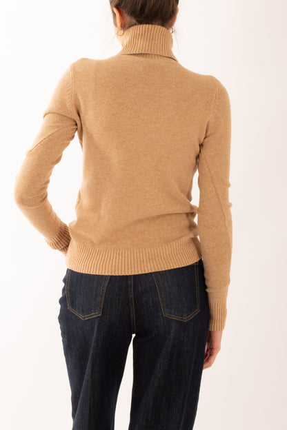 Maglione dolcevita Miamata - Burro