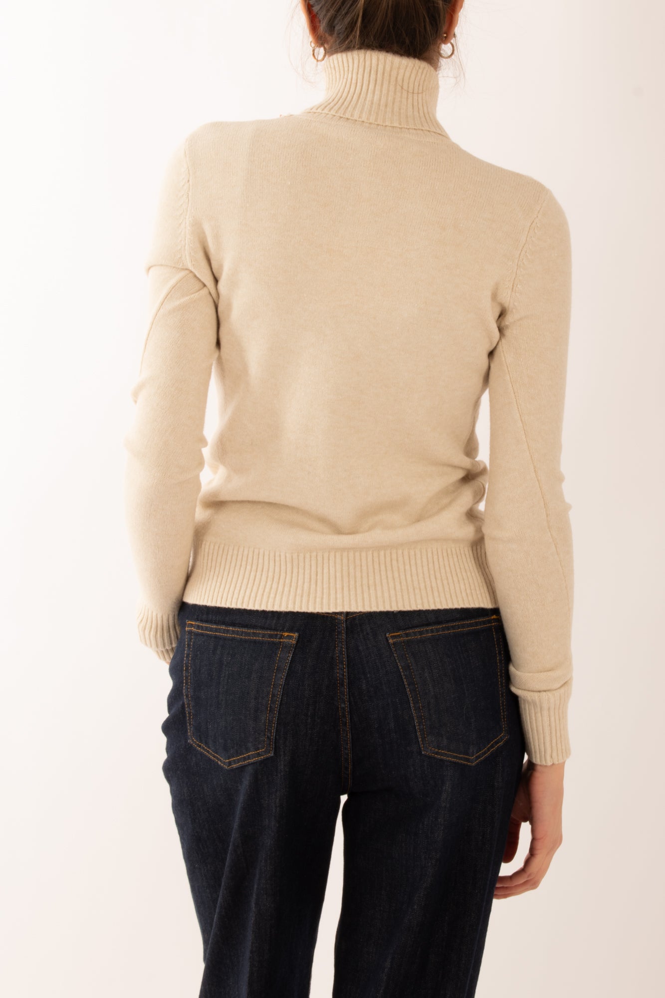 Maglione dolcevita Miamata - Burro